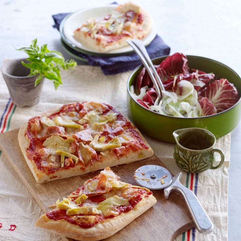 Photo of Proscuitto and artichoke pizza by WW