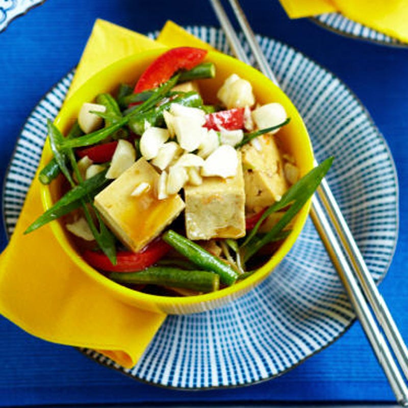 Photo of Stir-fry tofu, snake beans and macadamias by WW