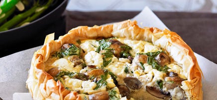 Mushroom quiche