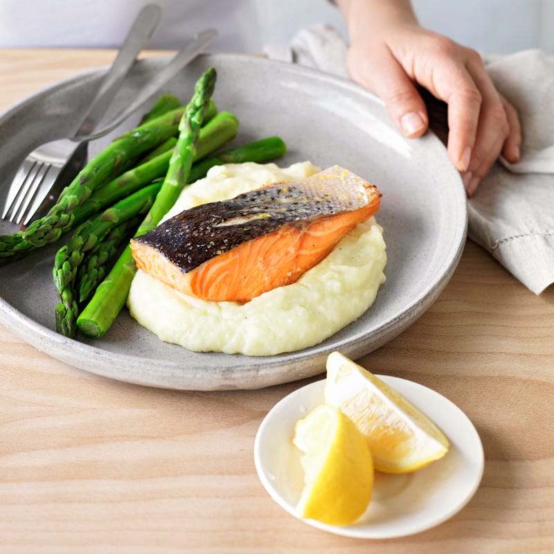 Photo of Lemon maple salmon with cauliflower mash by WW