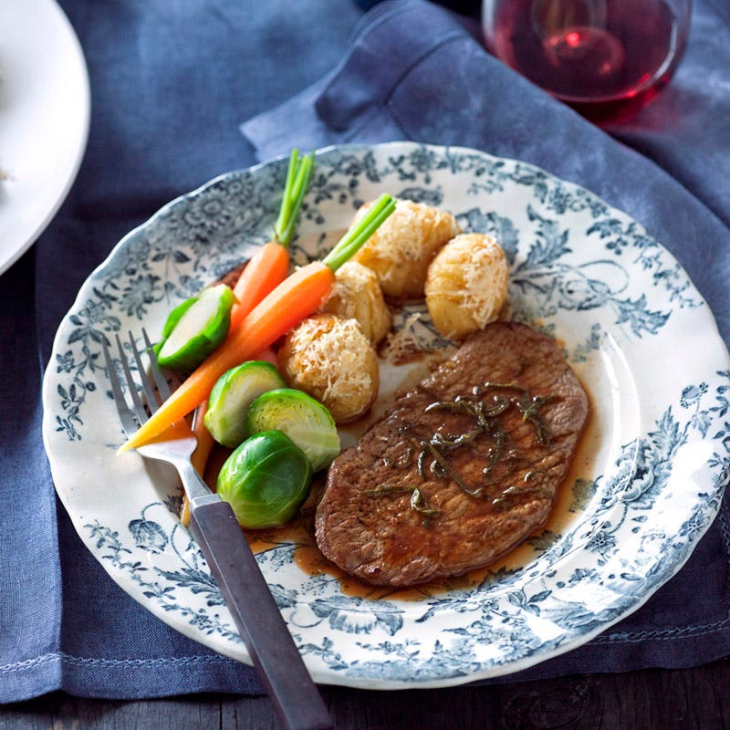 Photo of Sage and lemon veal with roast potatoes by WW