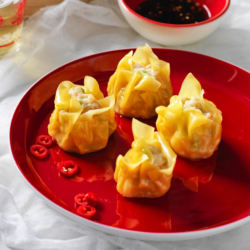 Steamed prawn dim sim