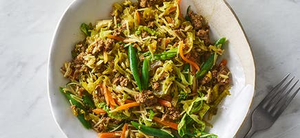Beef mince chow mein