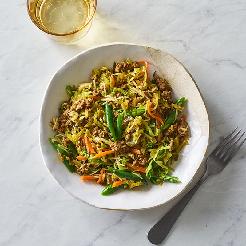 Beef mince chow mein