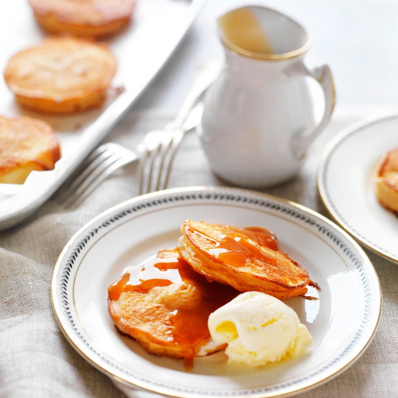 Photo of Apple fritters and ice-cream by WW
