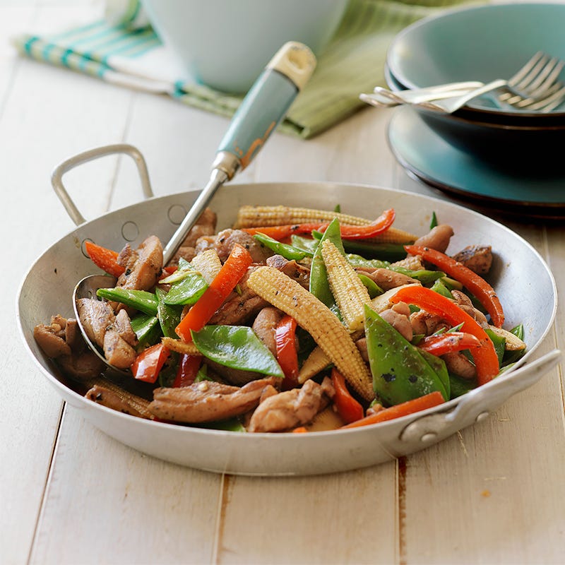 Honey soy chicken stir-fry