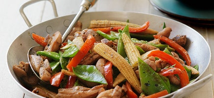 Honey soy chicken stir-fry