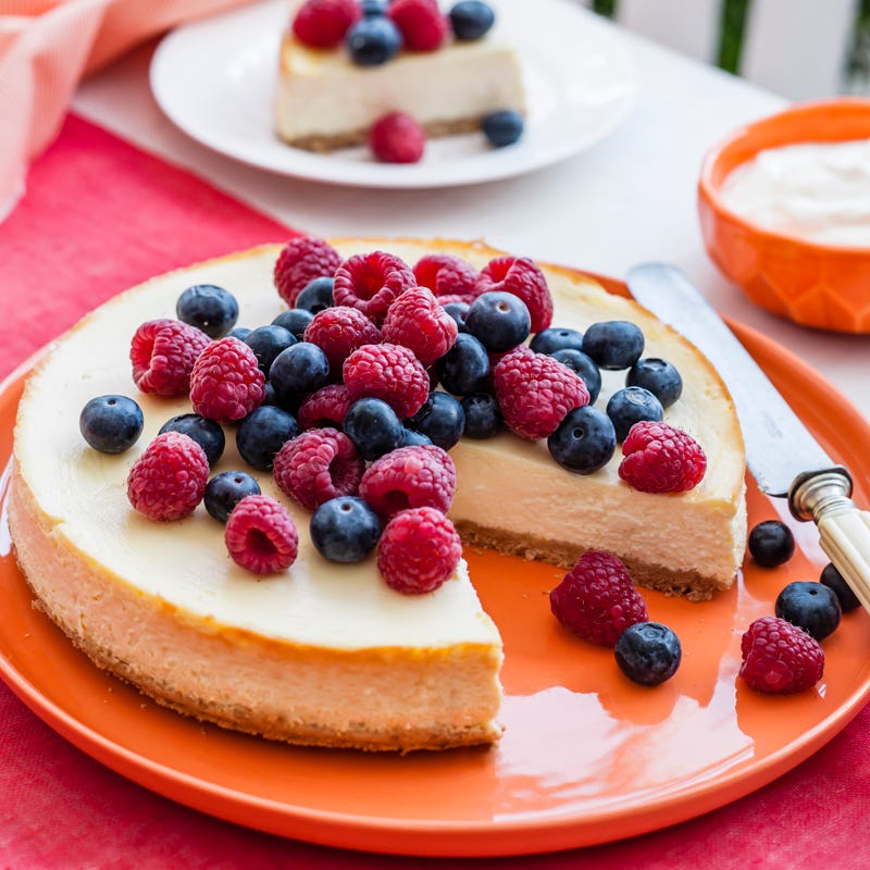 Photo of New York cheesecake with fresh berries by WW