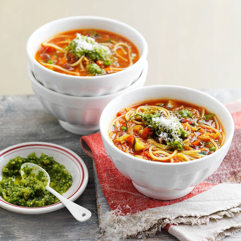 Photo of Minestrone with pasta and pesto by WW