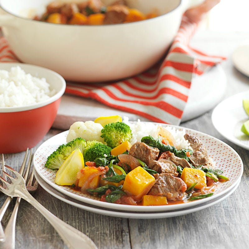 Photo of Lamb, pumpkin and spinach curry by WW