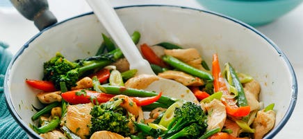 Sweet chilli chicken and cashew stir-fry