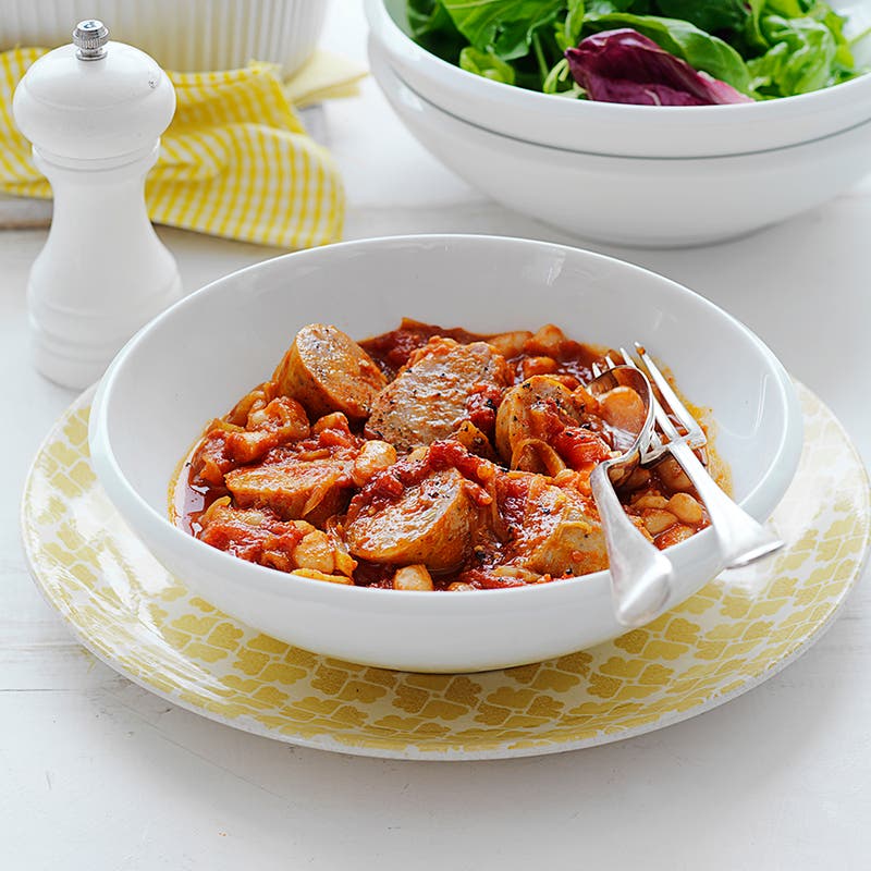 Sausage and bean casserole