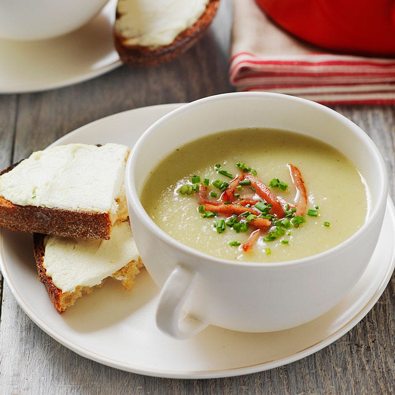 Photo of Potato and leek soup with crispy bacon by WW