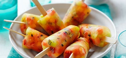 Passionfruit popsicles