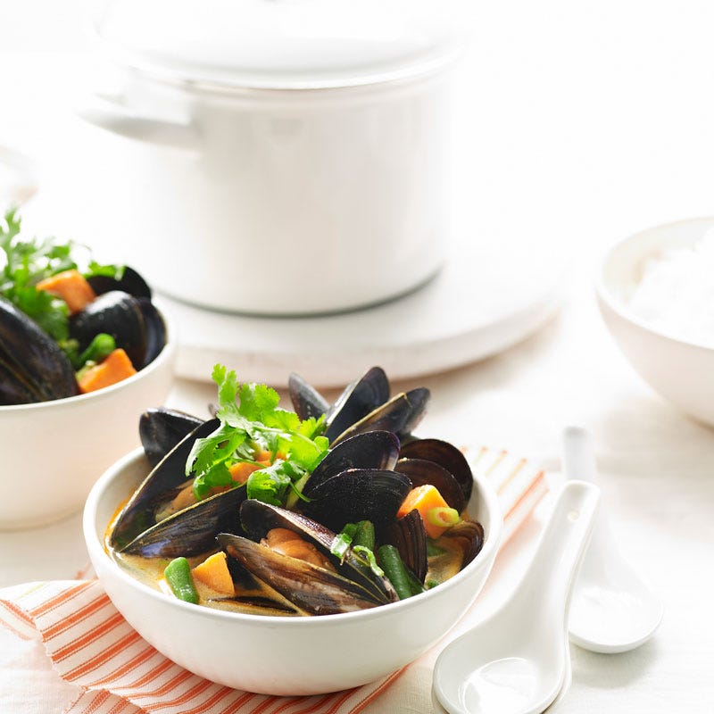 Photo of Red curry mussels by WW