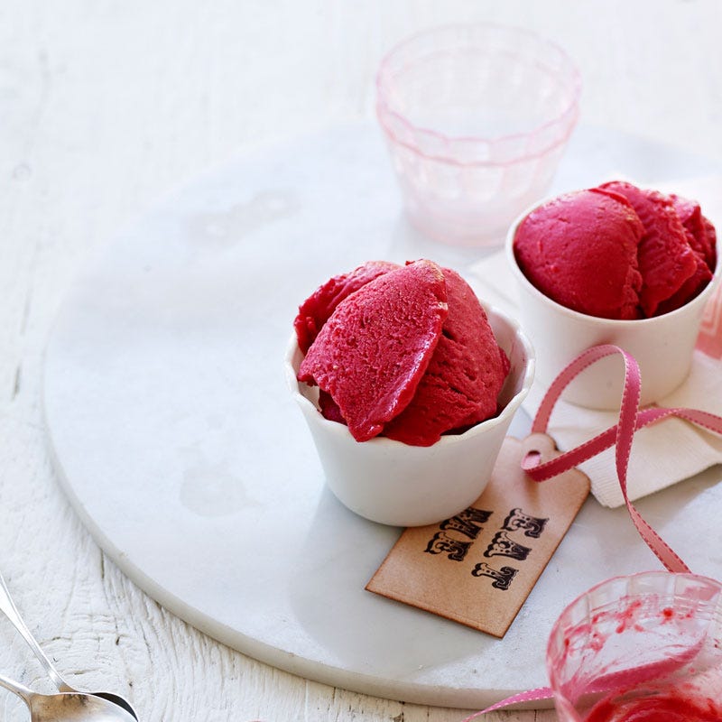 Photo of Raspberry sorbet by WW
