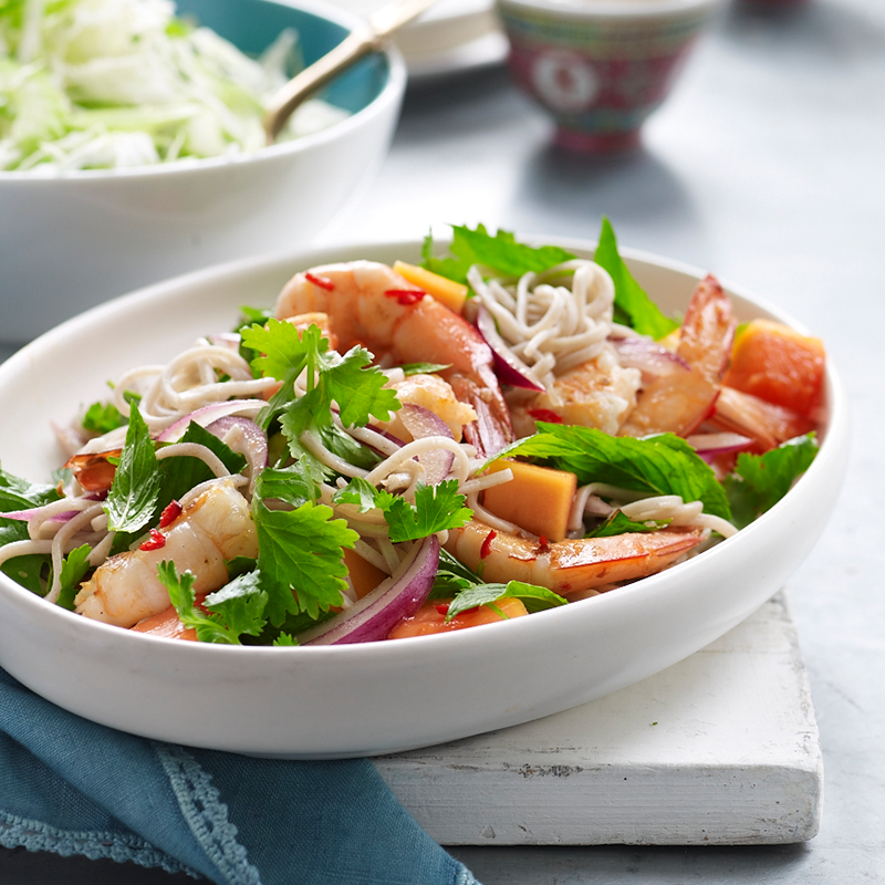 Photo of Prawn, papaya and soba noodle salad by WW