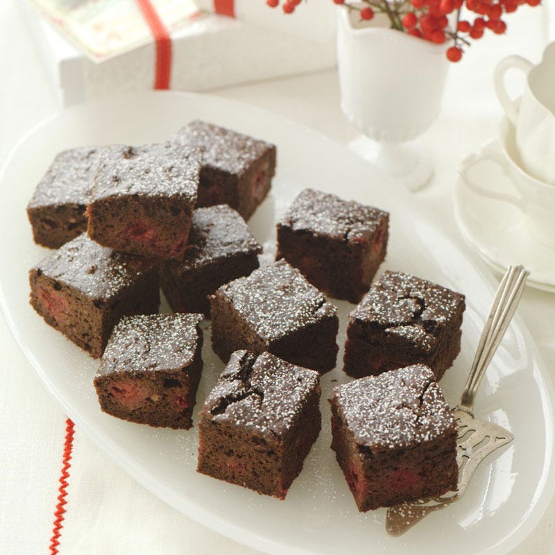 Photo of Dark chocolate and raspberry brownies by WW