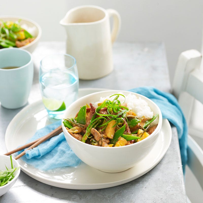 Photo of Duck and pineapple curry with rice by WW