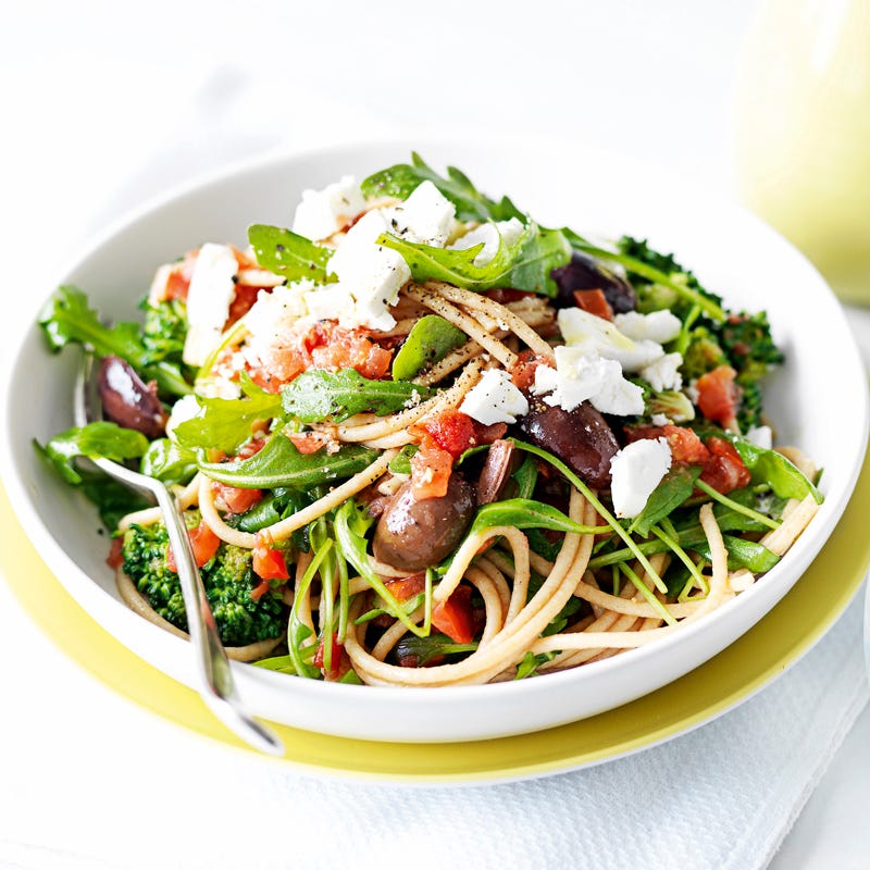 Photo of Spaghetti with tomato, broccoli and olives by WW