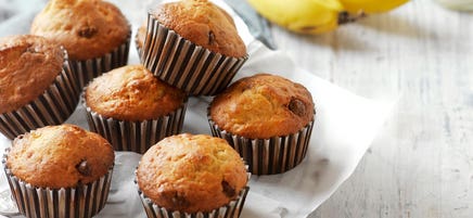 Choc-chip banana muffins