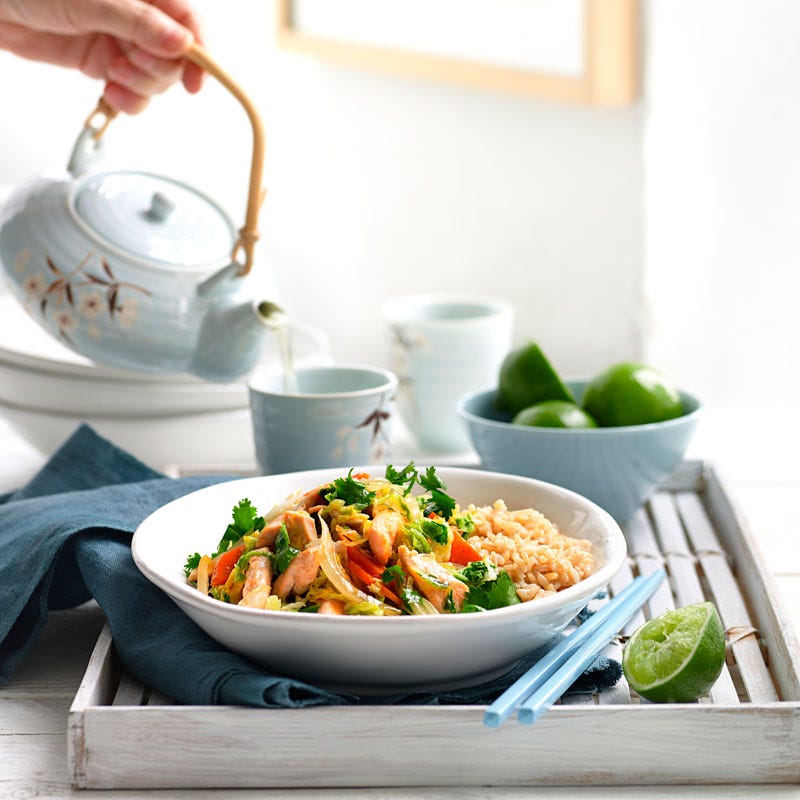 Photo of Vietnamese chicken and cabbage stir-fry by WW