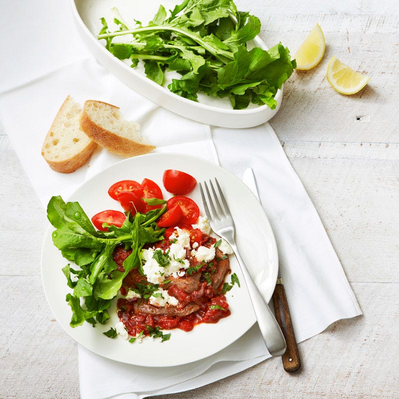 Photo of Lamb steak in tomato and ricotta sauce by WW