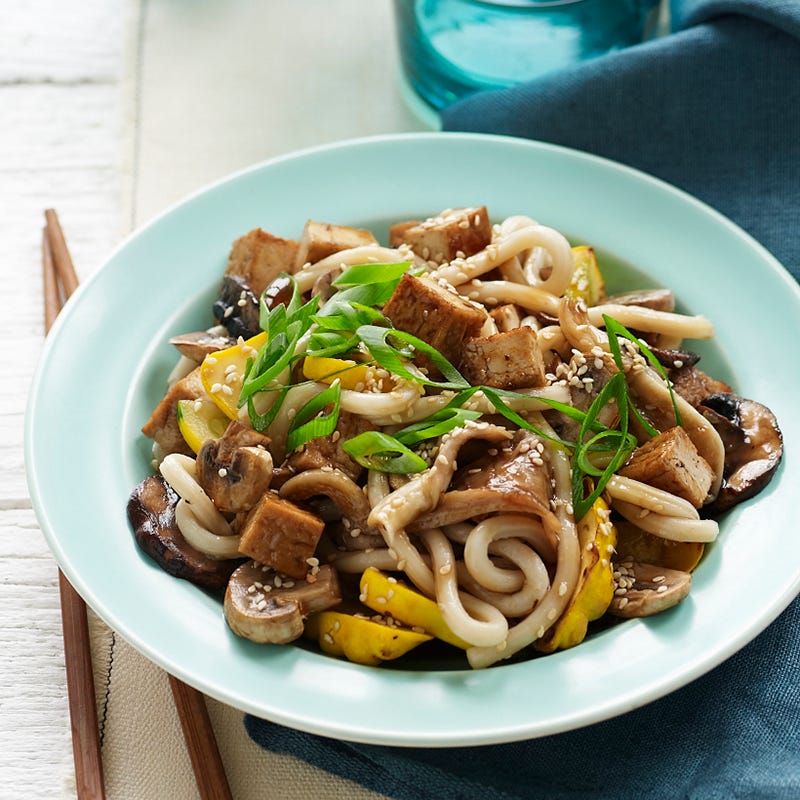 Photo of Mushroom, tofu and noodle stir-fry by WW