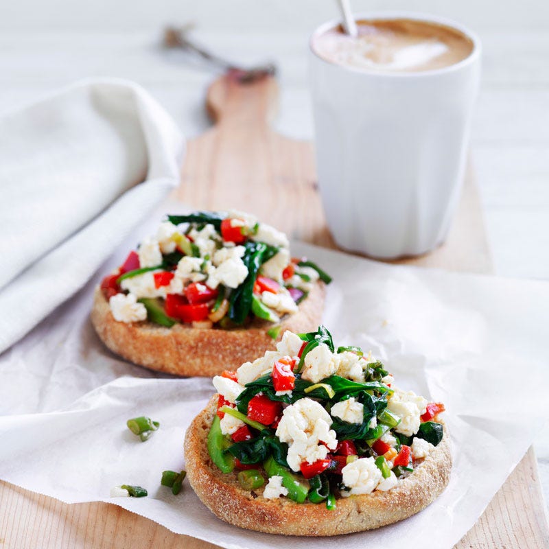 Photo of Scrambled tofu with baby spinach by WW