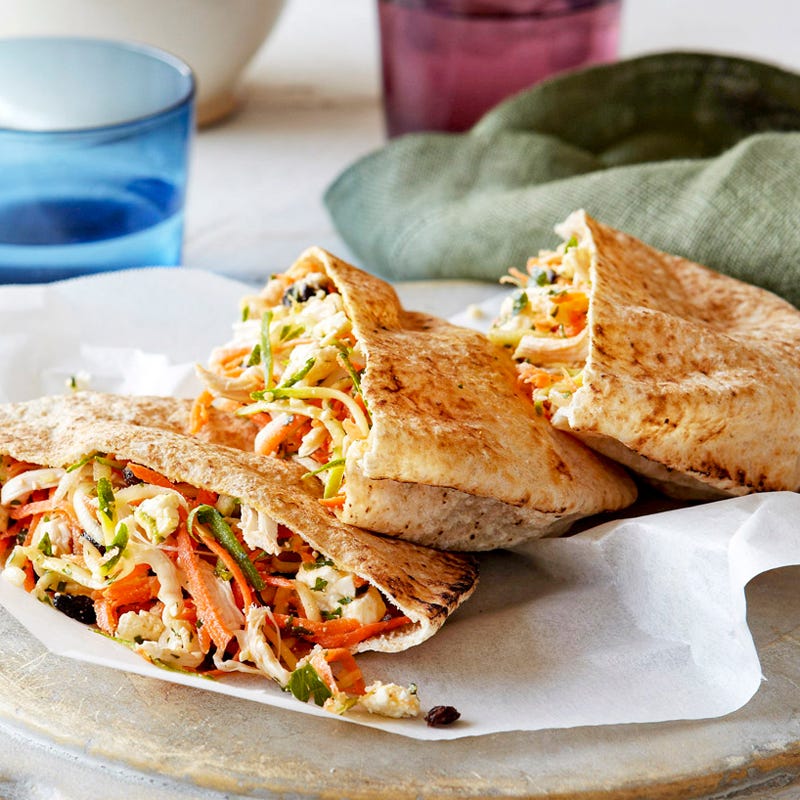 Photo of Chicken and eggplant pita pockets by WW