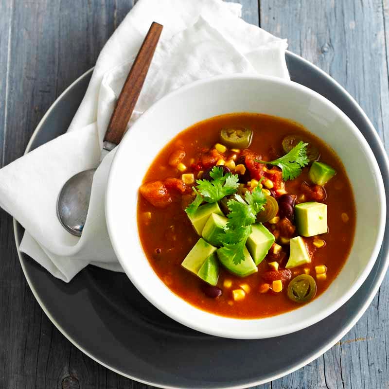 Photo of Mexican bean soup with avocado by WW