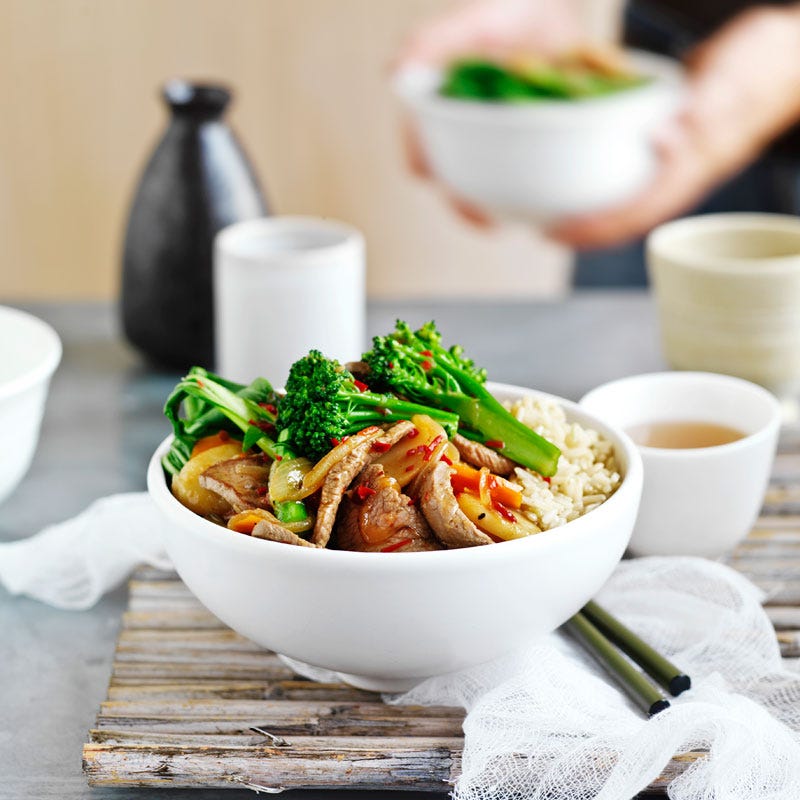 Photo of Lamb stir-fry with sweet chilli and broccolini by WW