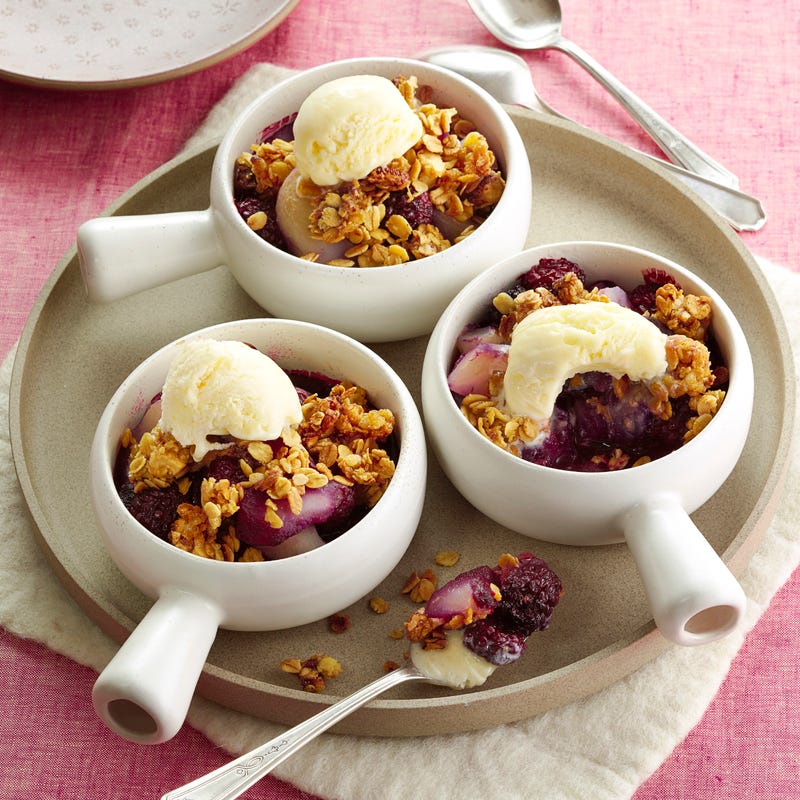 Photo of Apple and blackberry nut crumble by WW