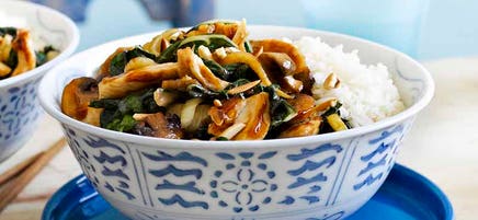 Hoisin chicken and fennel stir-fry