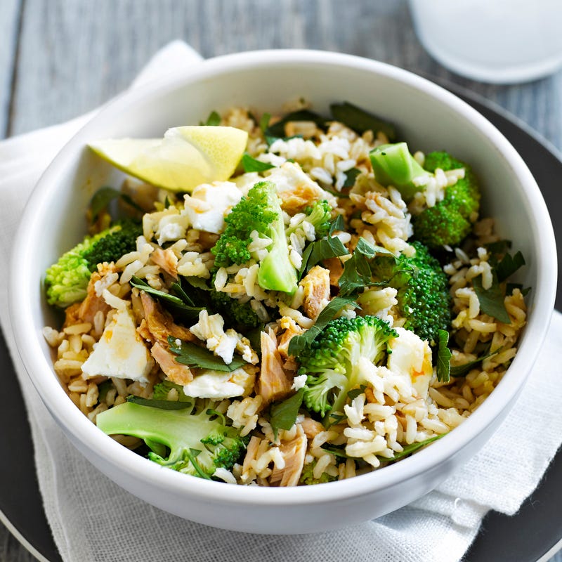 Photo of Rice salad with snow peas, tuna and feta by WW