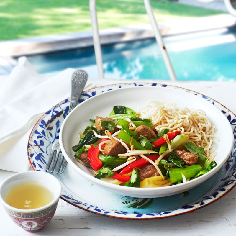 Photo of Five spice pork and veggie stir-fry by WW