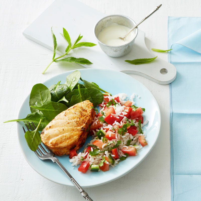 Photo of Tandoori fish with rice salad by WW
