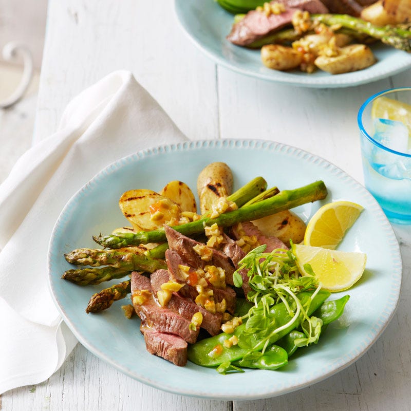 Photo of Grilled Lamb and Kipfler Potato salad by WW