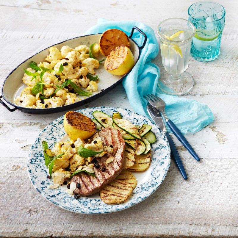 Photo of Veal escallops with warm cauliflower salad by WW