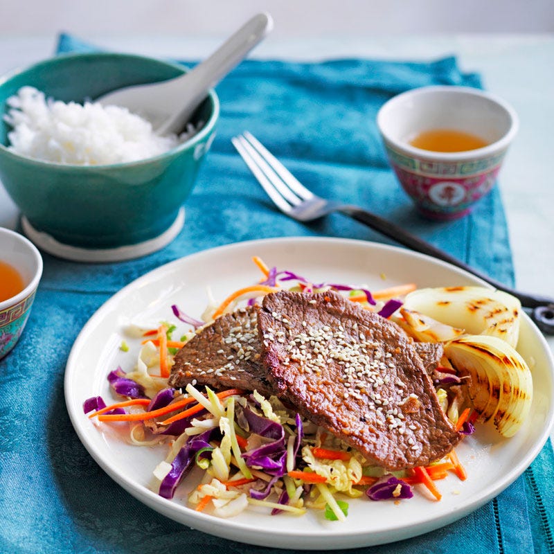 Photo of Beef Bulgogi with asian-style coleslaw by WW