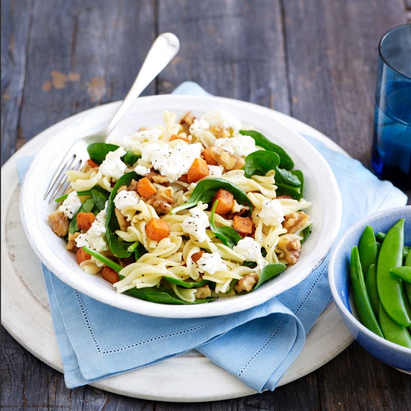Photo of Sweet potato, walnut and spinach pasta by WW