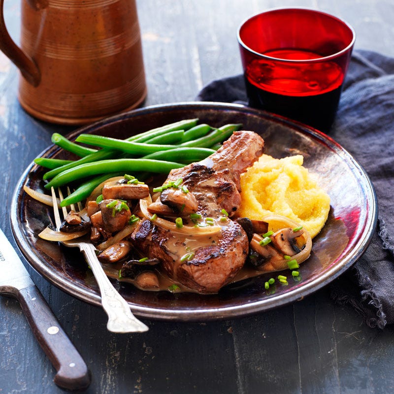 Photo of Marsala and mushroom veal cutlet with creamy polenta by WW