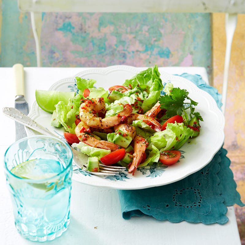 Photo of Cajun prawns with avocado and tomato salad by WW