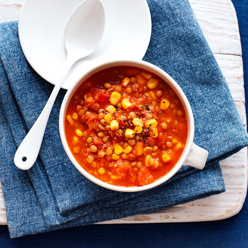 Lentil and corn soup