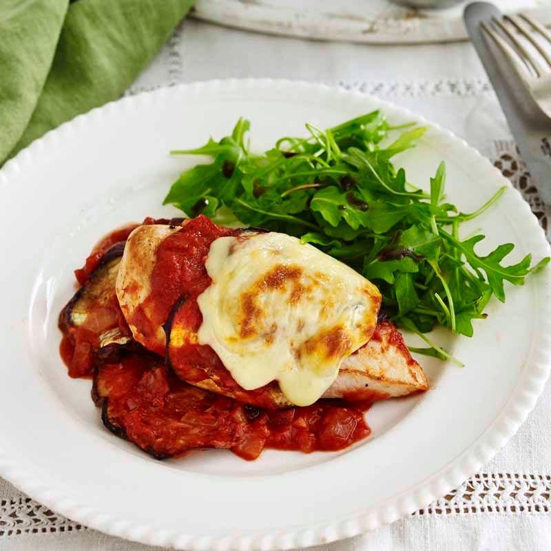 Photo of Chicken, eggplant and tomato bake by WW
