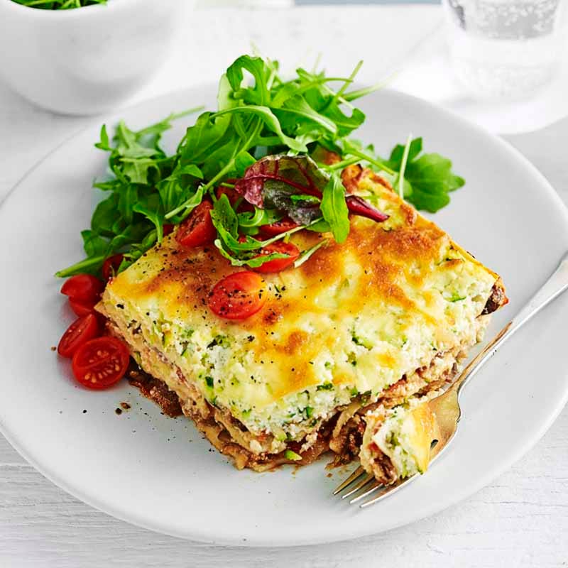Ricotta and mixed mushroom lasagne