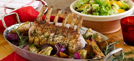 Pork with caramelised pear, fennel and witlof