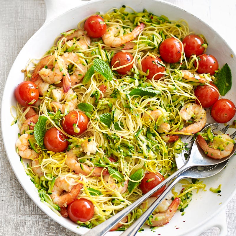 Photo of Prawn and zucchini pasta by WW