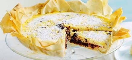 Sicilian baked ricotta cheesecake