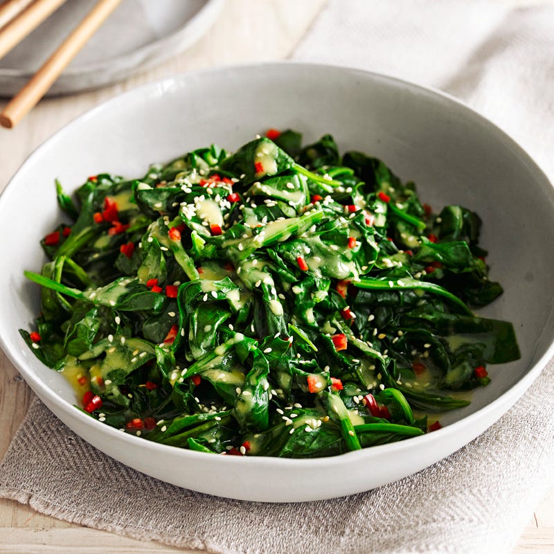 Photo of Miso and chilli spinach by WW
